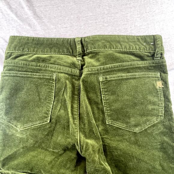 Ralph Lauren Rugby Green Corduroy Pants Tapered Zippered Ankles 6 - Picture 4 of 9